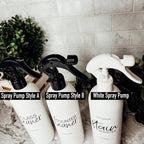 16oz Plastic Spray Bottles With White Or Black Waterproof Labels BandsCo Straps