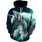 Spring And Summer 3D Digital Printing Fashion Men's And Women's Couple Sweatshirts Animal Pattern Novelty Sweatshirt with Hoodies Pockets for Adults Women Men