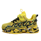 Spring Children Breathable Mesh Sneakers Comforthable Outdoor Sports Shoes Boys Kids Breathable Lightweight Running Shoes For Kids Fashion Athletic Casual Shoes