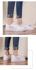 Spring Fashion Breathble Women Sneakers Leather Platform Shoes Women Lace Up Casual Shoes White Fashion Sneakers White PU Leather Platform Sneaker For Women Lace Up Walking Sneakers Stevvex
