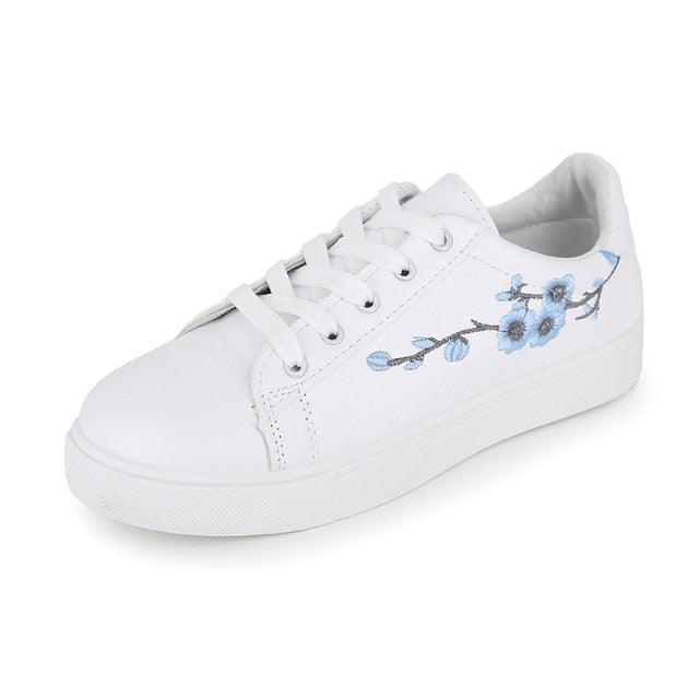 Spring Fashion Breathble Women Sneakers Leather Platform Shoes Women Lace Up Casual Shoes White Fashion Sneakers White PU Leather Platform Sneaker For Women Lace Up Walking Sneakers Stevvex