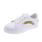 Spring Fashion Breathble Women Sneakers Leather Platform Shoes Women Lace Up Casual Shoes White Fashion Sneakers White PU Leather Platform Sneaker For Women Lace Up Walking Sneakers Stevvex