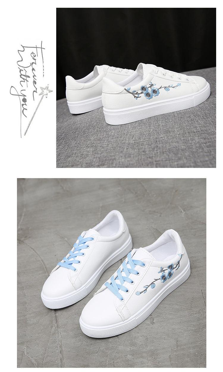 Spring Fashion Breathble Women Sneakers Leather Platform Shoes Women Lace Up Casual Shoes White Fashion Sneakers White PU Leather Platform Sneaker For Women Lace Up Walking Sneakers Stevvex