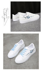 Spring Fashion Breathble Women Sneakers Leather Platform Shoes Women Lace Up Casual Shoes White Fashion Sneakers White PU Leather Platform Sneaker For Women Lace Up Walking Sneakers Stevvex