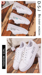 Spring Fashion Breathble Women Sneakers Leather Platform Shoes Women Lace Up Casual Shoes White Fashion Sneakers White PU Leather Platform Sneaker For Women Lace Up Walking Sneakers Stevvex