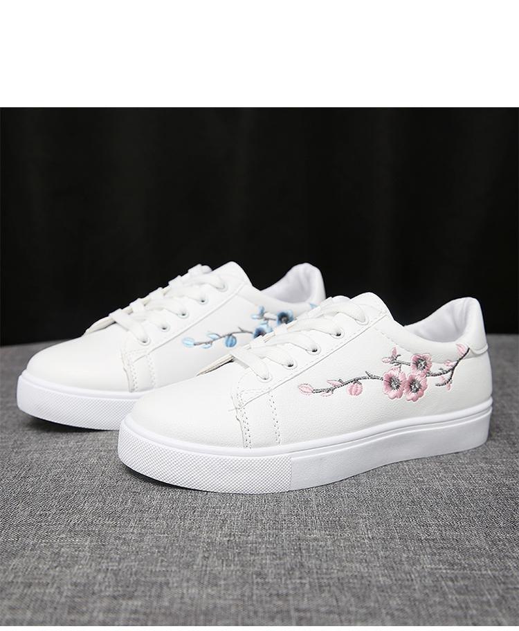 Spring Fashion Breathble Women Sneakers Leather Platform Shoes Women Lace Up Casual Shoes White Fashion Sneakers White PU Leather Platform Sneaker For Women Lace Up Walking Sneakers Stevvex