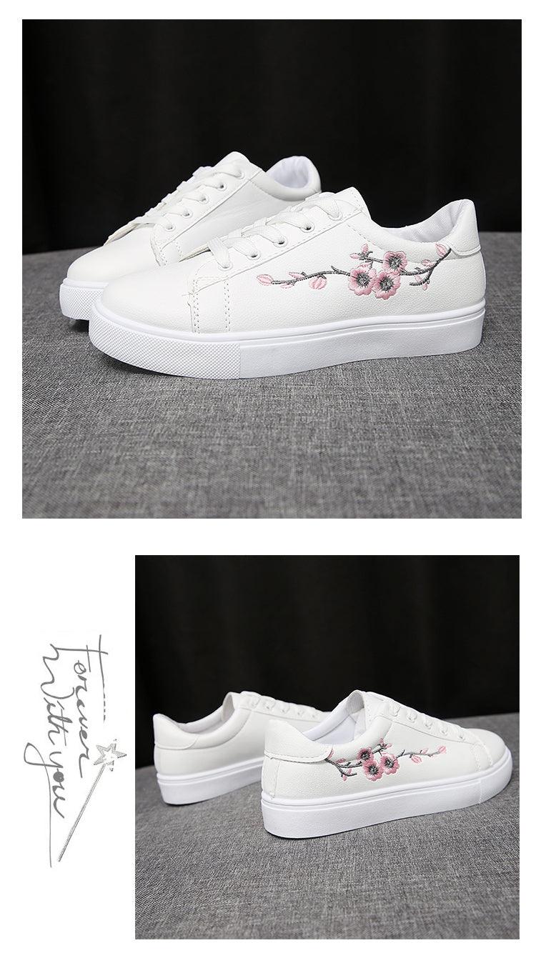 Spring Fashion Breathble Women Sneakers Leather Platform Shoes Women Lace Up Casual Shoes White Fashion Sneakers White PU Leather Platform Sneaker For Women Lace Up Walking Sneakers Stevvex