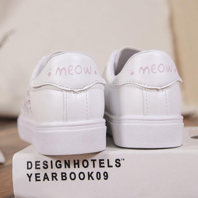 Spring Fashion Breathble Women Sneakers Leather Platform Shoes Women Lace Up Casual Shoes White Fashion Sneakers White PU Leather Platform Sneaker For Women Lace Up Walking Sneakers Stevvex