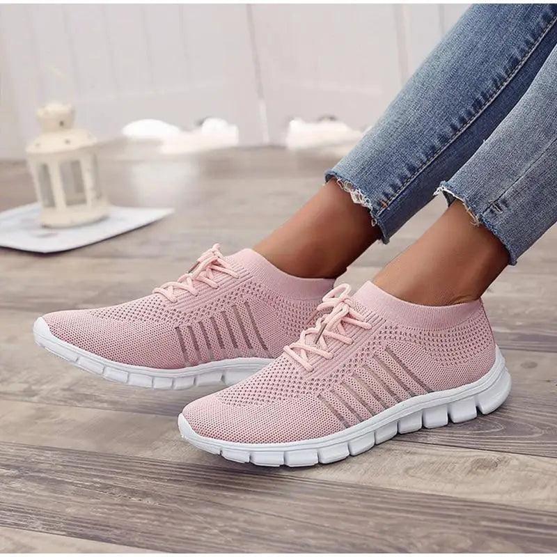 Spring Flat Women's Sneakers Casual Summer Light Mesh Breathable Sport Women Sneakers Stevvex
