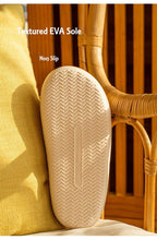 Spring Home Cotton Slippers All Season Flip Flops EVA Hemp Indoor Women Couples Men Thick Sole Non-Slip Bath Shower Shoes Platform Slides Quick Dry Slippers Thick Massage Shoes Stevvex
