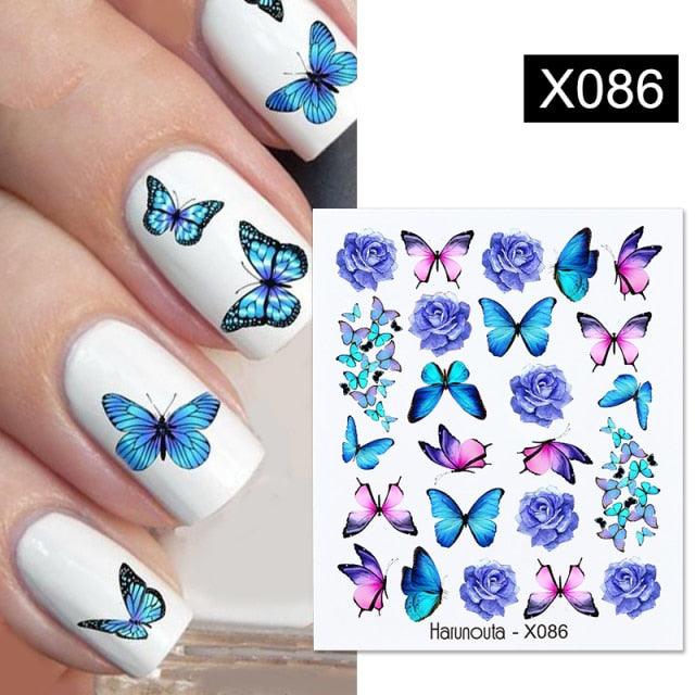 Spring Simple Green Theme Water Decal Sticker Flower Leaf Tree Summer Slider For Manicuring Nail Art Watermarks Art Decoration Manicure Tools Nail Watermark Decals iridescent Decoration Nail Self-Adhesive Decals Nail Stickers Water Transfer Fresh Nail Stevvex