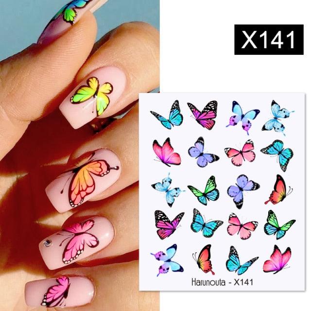 Spring Simple Green Theme Water Decal Sticker Flower Leaf Tree Summer Slider For Manicuring Nail Art Watermarks Art Decoration Manicure Tools Nail Watermark Decals iridescent Decoration Nail Self-Adhesive Decals Nail Stickers Water Transfer Fresh Nail Stevvex