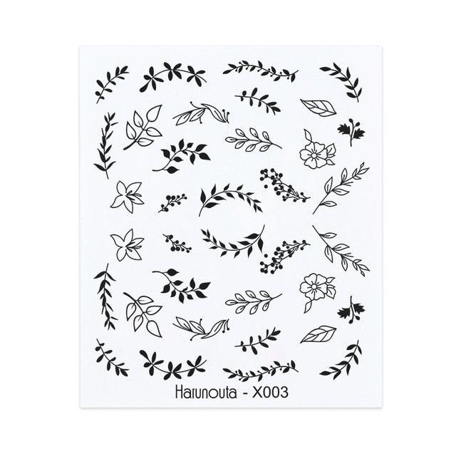 Spring Simple Green Theme Water Decal Sticker Flower Leaf Tree Summer Slider For Manicuring Nail Art Watermarks Art Decoration Manicure Tools Nail Watermark Decals iridescent Decoration Nail Self-Adhesive Decals Nail Stickers Water Transfer Fresh Nail Stevvex