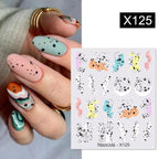 Spring Simple Green Theme Water Decal Sticker Flower Leaf Tree Summer Slider For Manicuring Nail Art Watermarks Art Decoration Manicure Tools Nail Watermark Decals iridescent Decoration Nail Self-Adhesive Decals Nail Stickers Water Transfer Fresh Nail Stevvex