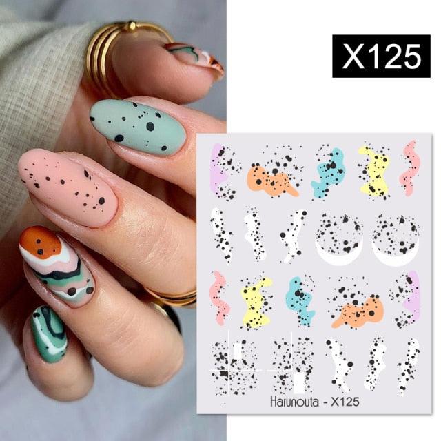 Spring Simple Green Theme Water Decal Sticker Flower Leaf Tree Summer Slider For Manicuring Nail Art Watermarks Art Decoration Manicure Tools Nail Watermark Decals iridescent Decoration Nail Self-Adhesive Decals Nail Stickers Water Transfer Fresh Nail Stevvex