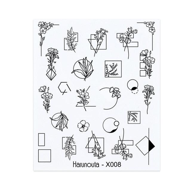 Spring Simple Green Theme Water Decal Sticker Flower Leaf Tree Summer Slider For Manicuring Nail Art Watermarks Art Decoration Manicure Tools Nail Watermark Decals iridescent Decoration Nail Self-Adhesive Decals Nail Stickers Water Transfer Fresh Nail Stevvex