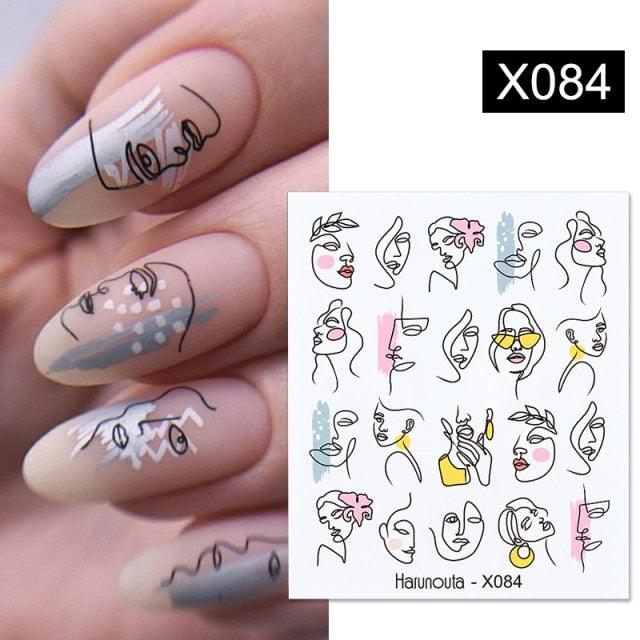Spring Simple Green Theme Water Decal Sticker Flower Leaf Tree Summer Slider For Manicuring Nail Art Watermarks Art Decoration Manicure Tools Nail Watermark Decals iridescent Decoration Nail Self-Adhesive Decals Nail Stickers Water Transfer Fresh Nail Stevvex
