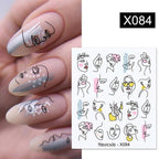 Spring Simple Green Theme Water Decal Sticker Flower Leaf Tree Summer Slider For Manicuring Nail Art Watermarks Art Decoration Manicure Tools Nail Watermark Decals iridescent Decoration Nail Self-Adhesive Decals Nail Stickers Water Transfer Fresh Nail Stevvex