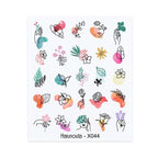 Spring Simple Green Theme Water Decal Sticker Flower Leaf Tree Summer Slider For Manicuring Nail Art Watermarks Art Decoration Manicure Tools Nail Watermark Decals iridescent Decoration Nail Self-Adhesive Decals Nail Stickers Water Transfer Fresh Nail Stevvex