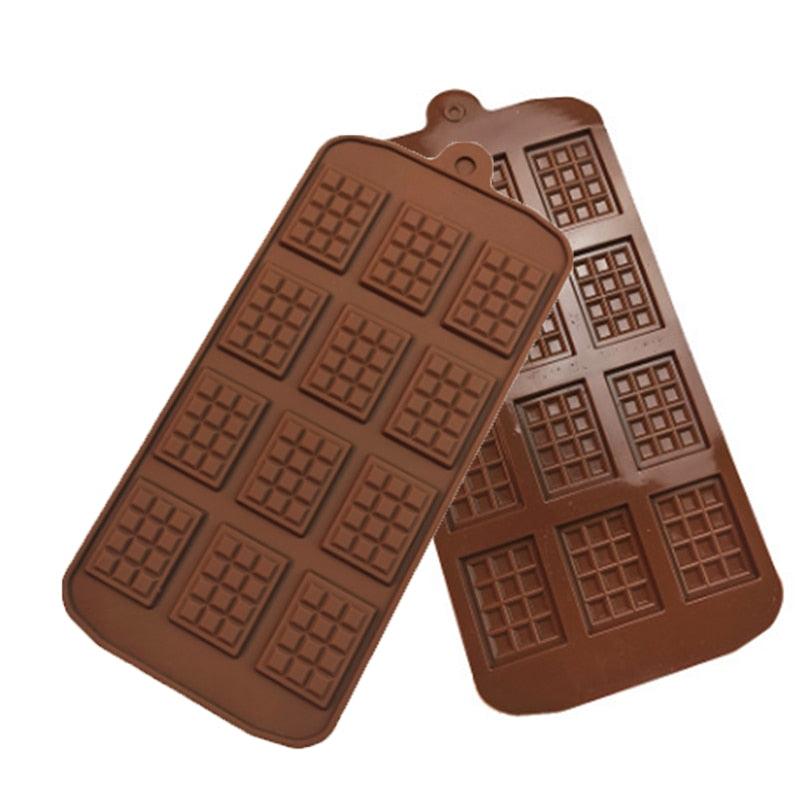 Square Chocolate Mold Chocolate Cake Soap Mold Baking Ice Tray Mould Baking Mould Cake Decorating Silicone Fondant Coffee Molds Chocolate Molds Silicone Candy Molds Silicone Break Apart Chocolate Mold Stevvex