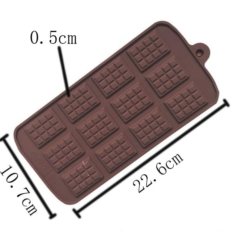 Square Chocolate Mold Chocolate Cake Soap Mold Baking Ice Tray Mould Baking Mould Cake Decorating Silicone Fondant Coffee Molds Chocolate Molds Silicone Candy Molds Silicone Break Apart Chocolate Mold Stevvex