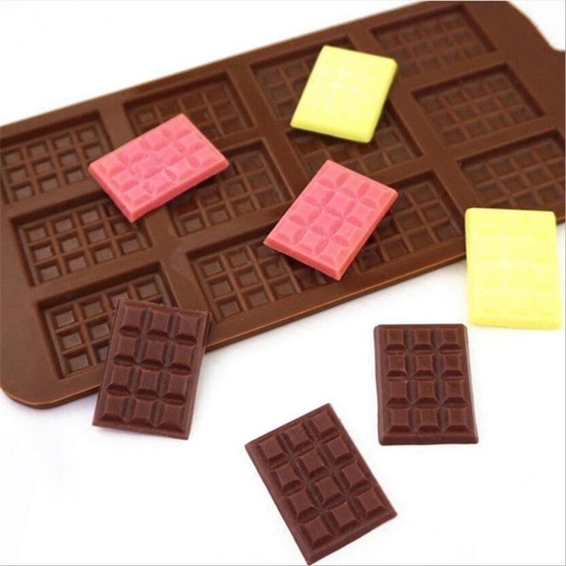 Square Chocolate Mold Chocolate Cake Soap Mold Baking Ice Tray Mould Baking Mould Cake Decorating Silicone Fondant Coffee Molds Chocolate Molds Silicone Candy Molds Silicone Break Apart Chocolate Mold Stevvex