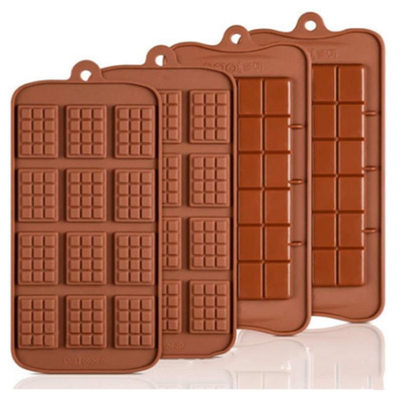 Square Chocolate Mold Chocolate Cake Soap Mold Baking Ice Tray Mould Baking Mould Cake Decorating Silicone Fondant Coffee Molds Chocolate Molds Silicone Candy Molds Silicone Break Apart Chocolate Mold Stevvex