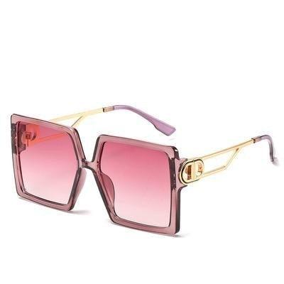 Square Oversized Sunglasses for Women Men Flat Top Fashion Shades Big Frame Sunglasses For Women With Hollow Glasses & New Legs Fashionable Sunglasses For Men & Women Stevvex