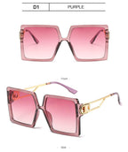 Square Oversized Sunglasses for Women Men Flat Top Fashion Shades Big Frame Sunglasses For Women With Hollow Glasses & New Legs Fashionable Sunglasses For Men & Women Stevvex