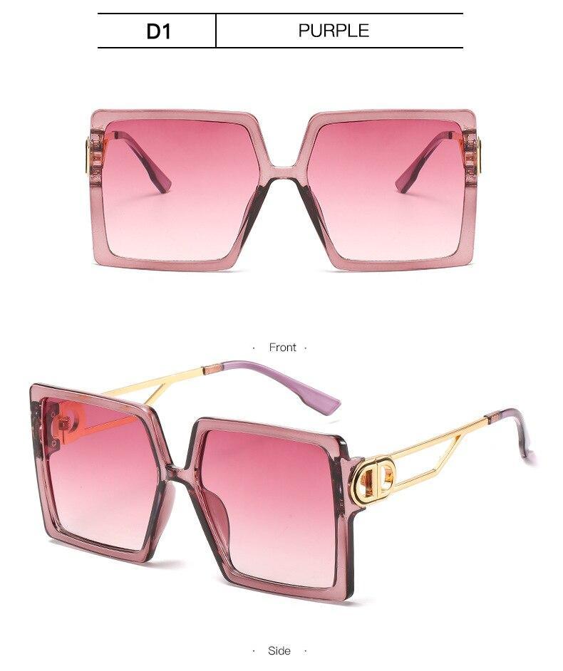 Square Oversized Sunglasses for Women Men Flat Top Fashion Shades Big Frame Sunglasses For Women With Hollow Glasses & New Legs Fashionable Sunglasses For Men & Women Stevvex