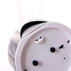 Square Round Small Alarm Clock Snooze Silent Sweeping Wake Up Table Clock Travel Alarm Clock Analog Small Simple Battery Operated Clock Non Ticking Alarm Clock Snooze Light Functions Bedside Table Clock  Battery Powered Compact Portable Travel Alarm Clock Stevvex