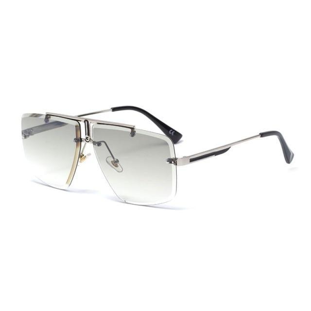 Square Sunglasses for Men Classic Oversized Sun Glasses Men And Women New Fashionable Street Snap Style New Frameless Sunglasses New Popular Square Shape Sunglasses For Men & Women Stevvex