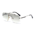 Square Sunglasses for Men Classic Oversized Sun Glasses Men And Women New Fashionable Street Snap Style New Frameless Sunglasses New Popular Square Shape Sunglasses For Men & Women Stevvex