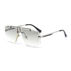 Square Sunglasses for Men Classic Oversized Sun Glasses Men And Women New Fashionable Street Snap Style New Frameless Sunglasses New Popular Square Shape Sunglasses For Men & Women Stevvex