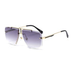 Square Sunglasses for Men Classic Oversized Sun Glasses Men And Women New Fashionable Street Snap Style New Frameless Sunglasses New Popular Square Shape Sunglasses For Men & Women Stevvex
