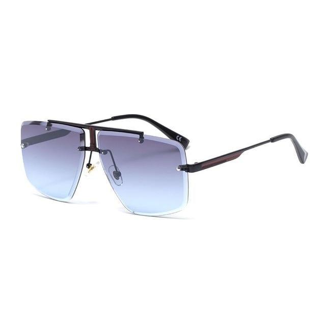 Square Sunglasses for Men Classic Oversized Sun Glasses Men And Women New Fashionable Street Snap Style New Frameless Sunglasses New Popular Square Shape Sunglasses For Men & Women Stevvex