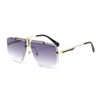 Square Sunglasses for Men Classic Oversized Sun Glasses Men And Women New Fashionable Street Snap Style New Frameless Sunglasses New Popular Square Shape Sunglasses For Men & Women Stevvex