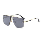 Square Sunglasses for Men Classic Oversized Sun Glasses Men And Women New Fashionable Street Snap Style New Frameless Sunglasses New Popular Square Shape Sunglasses For Men & Women Stevvex
