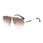 Square Sunglasses for Men Classic Oversized Sun Glasses Men And Women New Fashionable Street Snap Style New Frameless Sunglasses New Popular Square Shape Sunglasses For Men & Women Stevvex