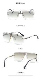 Square Sunglasses for Men Classic Oversized Sun Glasses Men And Women New Fashionable Street Snap Style New Frameless Sunglasses New Popular Square Shape Sunglasses For Men & Women Stevvex