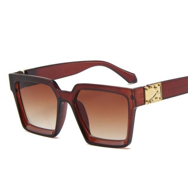 Square Sunglasses For Women Luxury Women Eyeglasses Sunglasses Square Metal Punk Rock Hip hop Glasses Men Women High Quality Designer Sunglasses For Men New Decent Design Stevvex