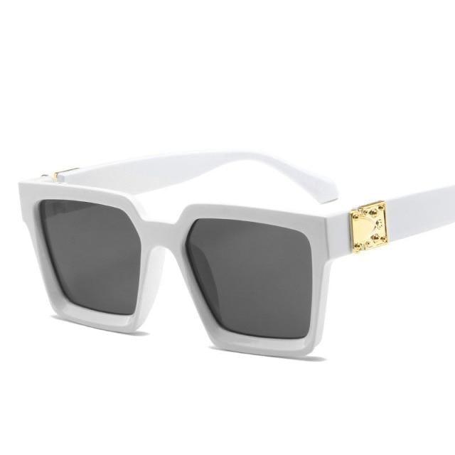 Square Sunglasses For Women Luxury Women Eyeglasses Sunglasses Square Metal Punk Rock Hip hop Glasses Men Women High Quality Designer Sunglasses For Men New Decent Design Stevvex
