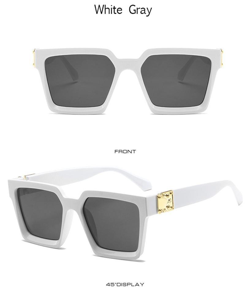 Square Sunglasses For Women Luxury Women Eyeglasses Sunglasses Square Metal Punk Rock Hip hop Glasses Men Women High Quality Designer Sunglasses For Men New Decent Design Stevvex