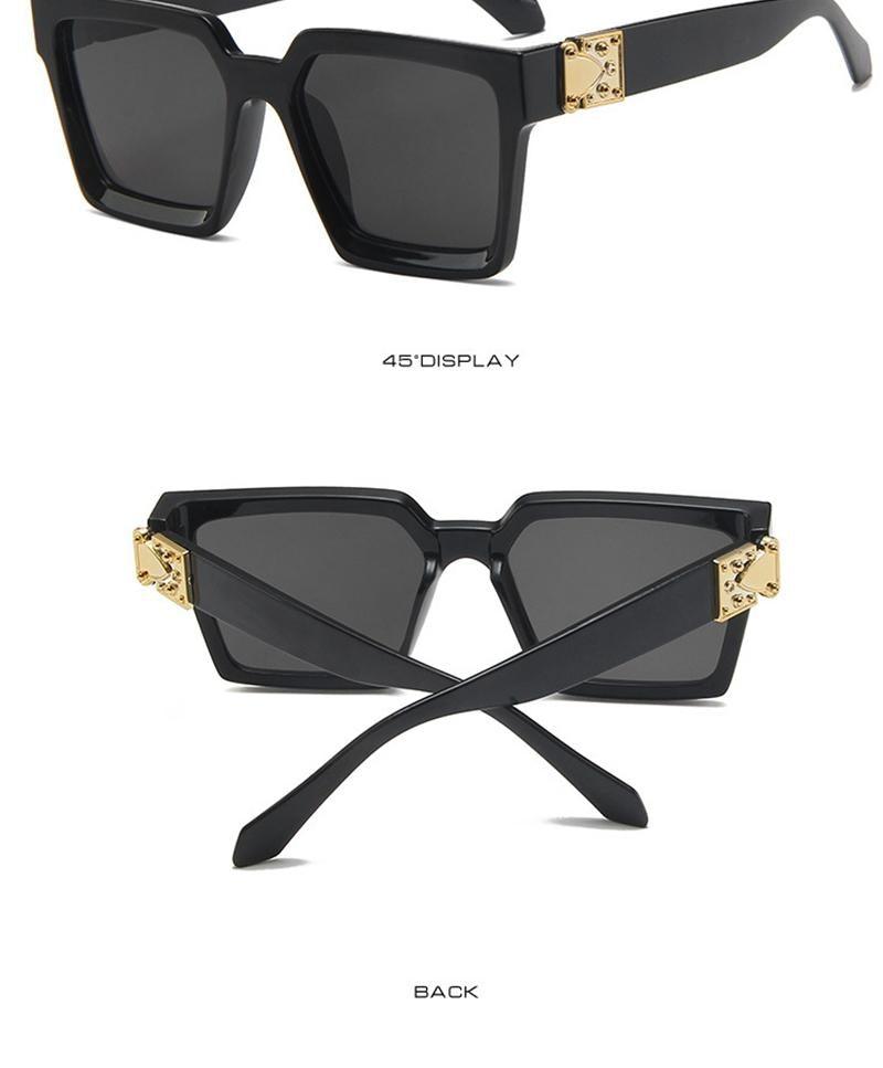 Square Sunglasses For Women Luxury Women Eyeglasses Sunglasses Square Metal Punk Rock Hip hop Glasses Men Women High Quality Designer Sunglasses For Men New Decent Design Stevvex
