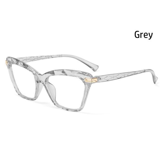 Square Women Reading Glasses Frame Crystal Multi-section  Optical Computer Glasses Square Design Reading Glasses For Women Light Blocking Computer Reader Glasses For Men And Women Stevvex