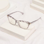 Square Women Reading Glasses Frame Crystal Multi-section  Optical Computer Glasses Square Design Reading Glasses For Women Light Blocking Computer Reader Glasses For Men And Women Stevvex