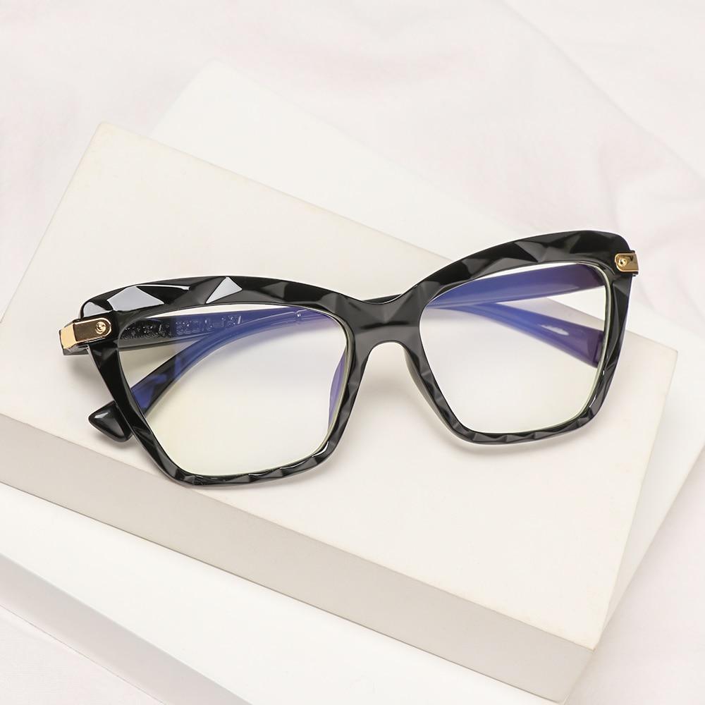 Square Women Reading Glasses Frame Crystal Multi-section  Optical Computer Glasses Square Design Reading Glasses For Women Light Blocking Computer Reader Glasses For Men And Women Stevvex
