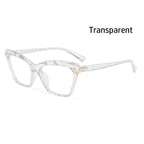 Square Women Reading Glasses Frame Crystal Multi-section  Optical Computer Glasses Square Design Reading Glasses For Women Light Blocking Computer Reader Glasses For Men And Women Stevvex