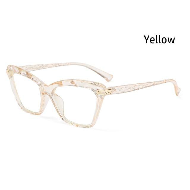 Square Women Reading Glasses Frame Crystal Multi-section  Optical Computer Glasses Square Design Reading Glasses For Women Light Blocking Computer Reader Glasses For Men And Women Stevvex