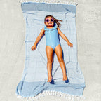 XL Turkish Cotton Towel 200 GSM Oversized Bath Beach Swim Hair Picnic Throw BandsCo Straps
